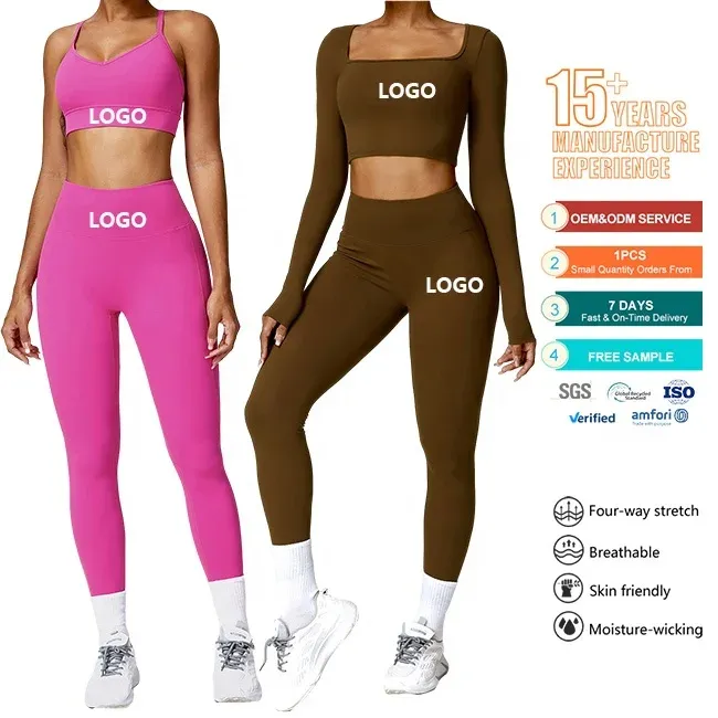 Yoga set with seamless leggings - Clothing & Merch - by World Factory