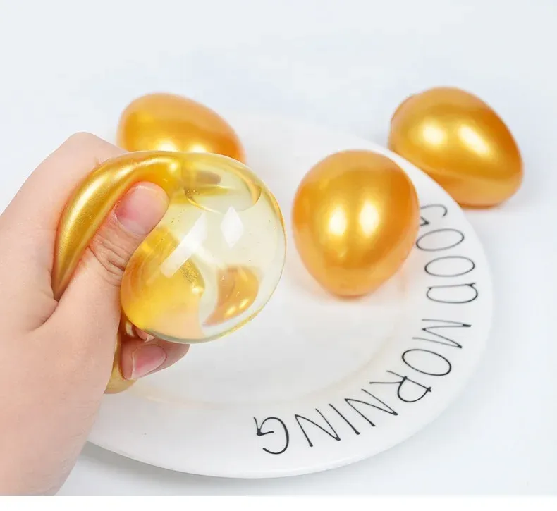 Stress Relief Golden Egg Squeeze Toy