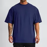 Luxury Men's Mock Neck Cotton T-Shirt