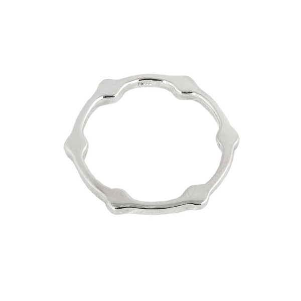Gear Band | White Gold