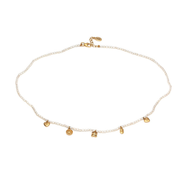 People Pearl Gold Plated Necklace