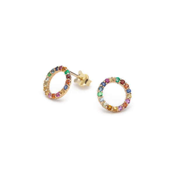 Partnership Gold Plated Studs for Global Goal #17