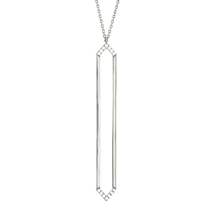 Marquis Lariat | White Gold with Diamonds on Points