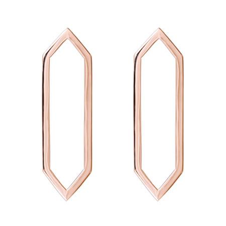 Large Marquis Earrings | Rose Gold
