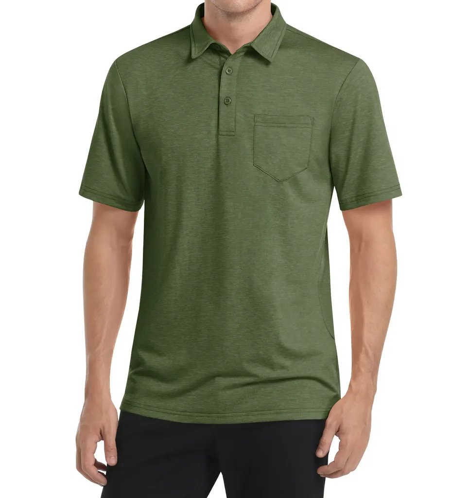Men's Quick Dry Long Sleeve Polo