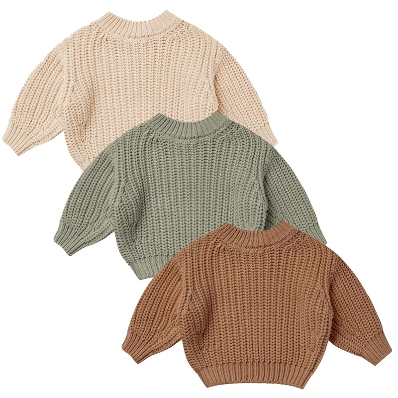 Customizable organic baby knitted sweaters