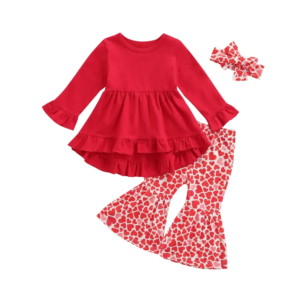 Toddler Girl Valentine's Day Outfit Set