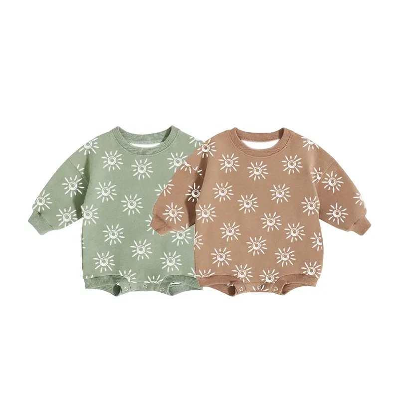 Organic Cotton Baby Rompers with Prints