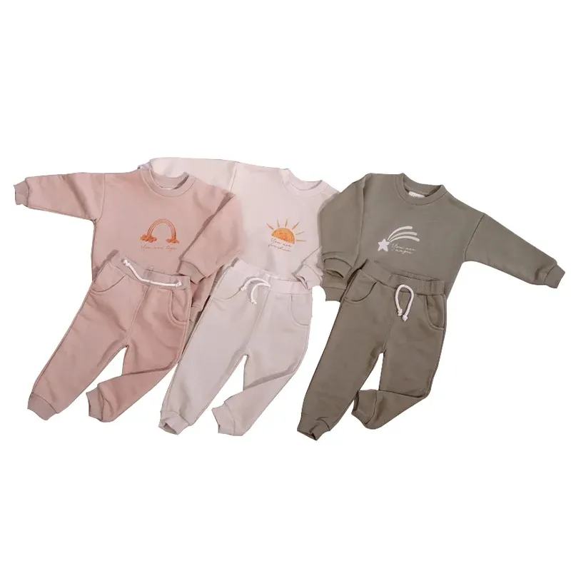 Toddler girls' organic cotton clothing sets