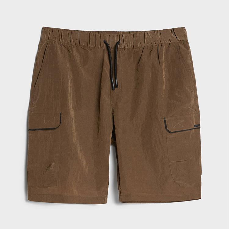 OEM men custom casual nylon drawstring cargo shorts