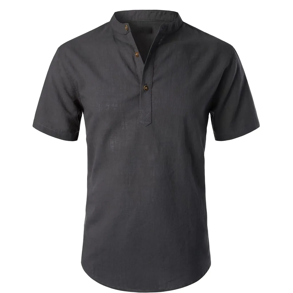 Breathable Polo Shirt in Linen Blend