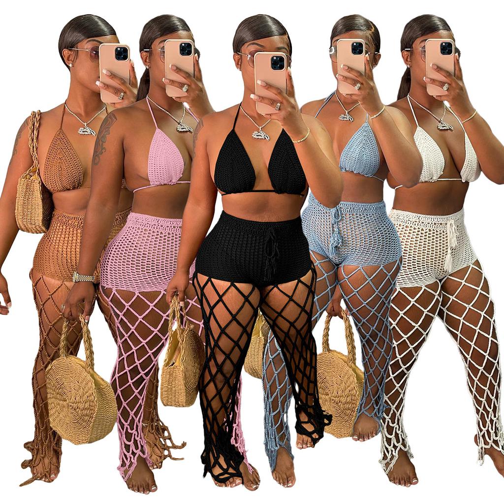 2 Piece Bikini Crochet Swimwear Set