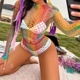 Rainbow Bikini Coverup