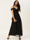 Black Chiffon Maxi Dress