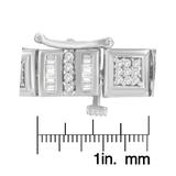 10K White Gold Round and Baguette Cut Diamond Bracelet (2.00 cttw, H-I Color, I2-I3 Clarity)