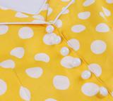Dot Printed Sleeveless A-Line Dress