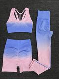 Ombre Two Piece Shorts Set