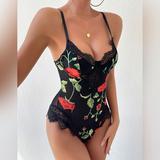 Rose Embrodery Bodysuit