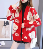 Winter Long Sleeve Knitted Cardigan Sweaters