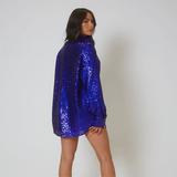 Sequined Oversized Blouse