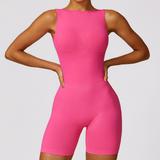 Seamless Hollow Backless Tight Sports Fitness Buttock Lifting Yoga Jumpsuit