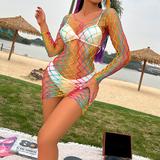 Rainbow Bikini Coverup