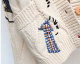 Custom Logo Jacquard Design Knitwear Cardigan Sweaters