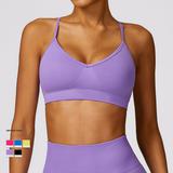 Seamless Backless Yoga Bra Quick-drying Tight Sports Underwear Outer Wear Versatile Fitness Bra