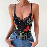 Rose Embrodery Bodysuit