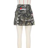 Women's Casual Camouflage Jeans Skirt