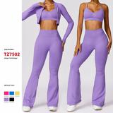 Tight Seamless Back Yoga Clothing Suit Women's Casual Hip Lifting Micro Fitness Bra Pants Set