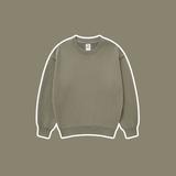 365GSM Thickened And Padded Round Neck Solid Color Children's Oversize Sweatshirt