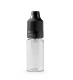 10 ml PET Plastic Dropper Bottle Assembly with Black Child Resistant Cap & Tip