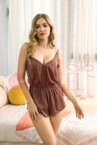 KISS ME ANGEL superior quality one-piece set sleeveless lace both sides lacing sexy sleepwear for women