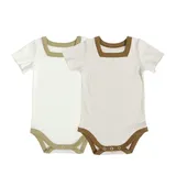 Rompers for babies with ribbed design