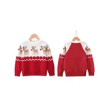Kids Christmas Knit Sweater for Ages 3-9
