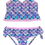 Fashion girls swimsuits colorful 3D tankini