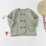 Infant Clothing with Pockets and Buttons