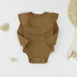 Baby Romper with Ruffle Design