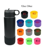 12-64oz Silicone Sleeve for Flask Water Bottle Bottom Cover Boots Water Bottle Flex Boots