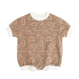 Toddler Romper: Dinosaur Print, Soft Material