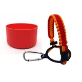  Wide Mouth Bottle Paracord Holder For Camping & Hiking  Silicone Sleeve Water Bottle Handle