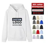 Custom Logo Hoodies for Plus Size Men