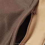 OEM Custom men mesh pockets color block funnel neck fleece gilet vest with elastic hem
