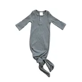 Customizable organic infant gown set with hat