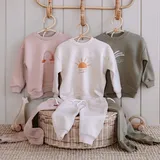 Toddler girls' organic cotton clothing sets