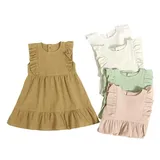 Bamboo Baby Dress Ruffle Skirt A-Line