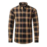 Cotton Flannel Men's Checked Long Sleeve