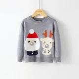 Elk Boys Christmas Sweaters Design Knit