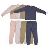 Customizable bamboo cotton toddler pajamas set